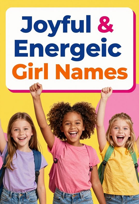 joyful energetic girl names